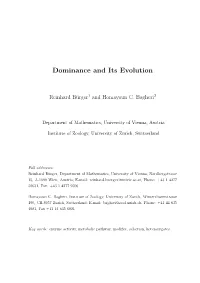 Dominance and Its Evolution