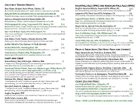 Full Beer Menu