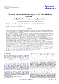 Herschel⋆ Far-Infrared Observations of the Carina Nebula Complex⋆⋆