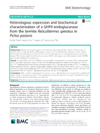 Heterologous Expression and Biochemical Characterization of A