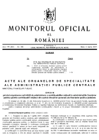 Monitorul Oficial Partea I
