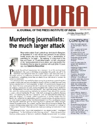 Murdering Journalists