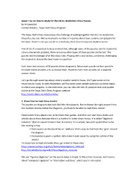 Seven Tips on How to Study for the UIL A+ Academics Chess Puzzles by Al Lawrence Former Director, Texas Tech Chess Program