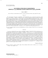 THE CRYSTAL STRUCTURE of FENCOOPERITE: UNIQUE [Fe3+