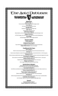 Auld-Dubliner-Entire-Menu.Pdf