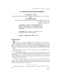On a Special R on a Special Rectangular Problem