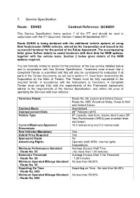 7. Service Specification Route: 55/N55 Contract Reference