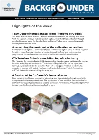 Highlights of the Week