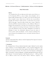 Abduction – the Context of Discovery + Underdetermination = Inference to the Best Explanation