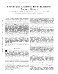 Neuromorphic Architecture for the Hierarchical Temporal Memory Abdullah M