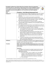 Procedure: Initial Wound Assessment Form