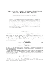 Error Functions, Mordell Integrals and an Integral Analogue of Partial Theta Function