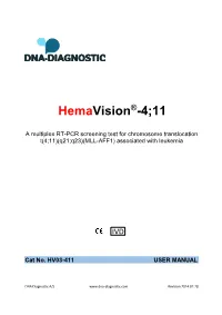 Hemavision 4;11 Manual
