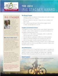 Iris Stagner Award Nomination Form