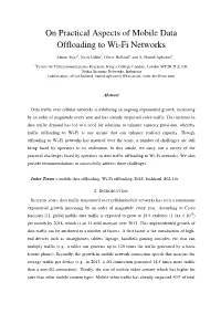 On Practical Aspects of Mobile Data Offloading to Wi-Fi Networks