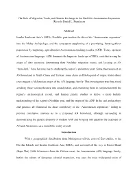 The Role of Migration, Trade, and Genetic Exchange in the Neolithic Austronesian Expansion Ricardo Daniel L. Pagulayan Abstract