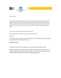To Refer to Or to Cite This Work, Please Use the Citation to the Published Version