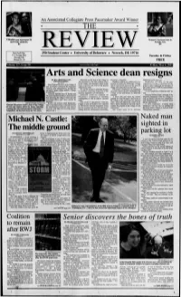 Arts and Science Dean Resigns by JILL LIEBOWITZ and Schiavelli Said the Dean of the College of Dilorenzo's Resignation