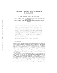 Arxiv:1812.03318V1 [Cs.SE] 8 Dec 2018 Rived from Merge Sort and Insertion Sort, Designed to Work Well on Many Kinds of Real-World Data