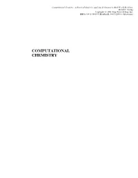 Computational Chemistry: a Practical Guide for Applying Techniques to Real-World Problems