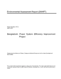 (Draft): Bangladesh: Power System Efficiency Improvement Project