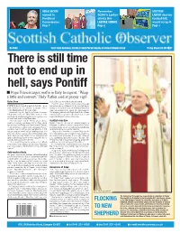 Glasgow Archdiocese and Secretary of the Italian “I Ask on My Knees and for Your Own Good