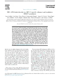 MLL-AF4 Binds Directly to a BCL-2 Specific Enhancer