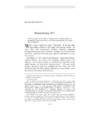 Remembering 1857