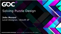 Solving Puzzle Design