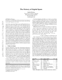 The History of Digital Spam