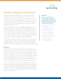 Workday Integration Cloud Connect