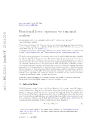 Functional Linear Regression Via Canonical Analysis