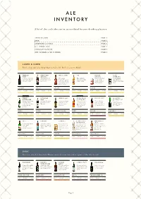 A List of Ales and Ciders We've Accumulated for Your Drinking