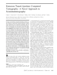 Emission Tuned-Aperture Computed Tomography: a Novel Approach to Scintimammography