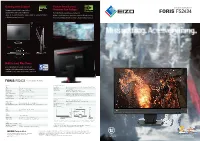 FORIS FS2434 Offers Flicker-Free Viewing at All Options