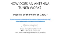 How Does an Antenna Tuner Work?