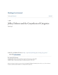 Jeffrey Dahmer and the Cosynthesis of Categories Peter Kwan