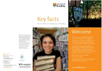 Key Facts an Overview of the University of Reading