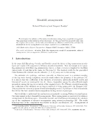 Manifold Arrangements