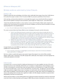 Offensive Weapons Bill Written Evidence Submitted by Simon Edwards Section 28 Conclusion