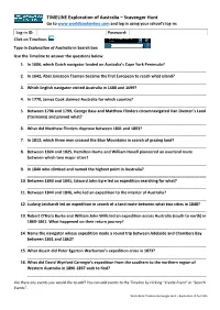 Scavenger Hunt Go to and Log in Using Your School’S Log-In