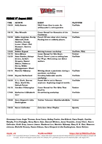 YALC Schedule
