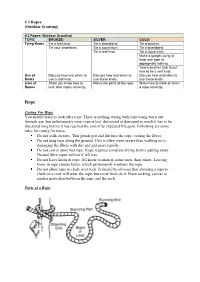 3 Ropes (Outdoor Scouting) Caring for Rope You Should Learn to Look
