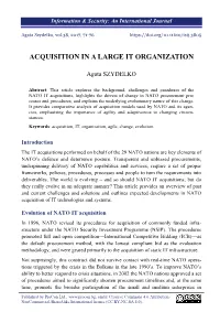 Acquisition in a Large It Organization