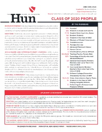 Class of 2020 Profile