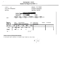 Radiography 1016105 Student Test Report on Midt 1 A
