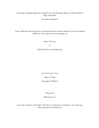 Temperature Dependent Behavior of Optical Loss from Hydrogen Species in Optical Fibers at High Temperature