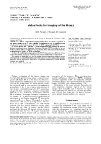 Virtual Tools for Imaging of the Thorax
