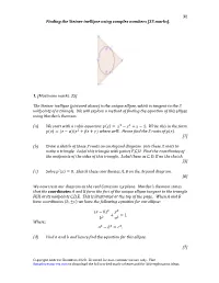 38 Finding the Steiner Inellipse Using Complex Numbers [35 Marks]. 1