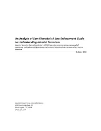 An Analysis of Sam Kharoba's a Law Enforcement Guide To